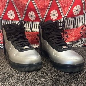 Nike Air Force 1 High Pro Silver Foamposite 415419-002 Men size 10